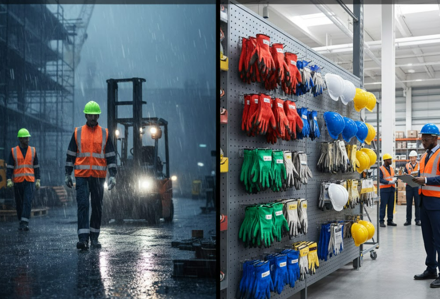 Are the colors of work safety supplies really just for aesthetic purposes?