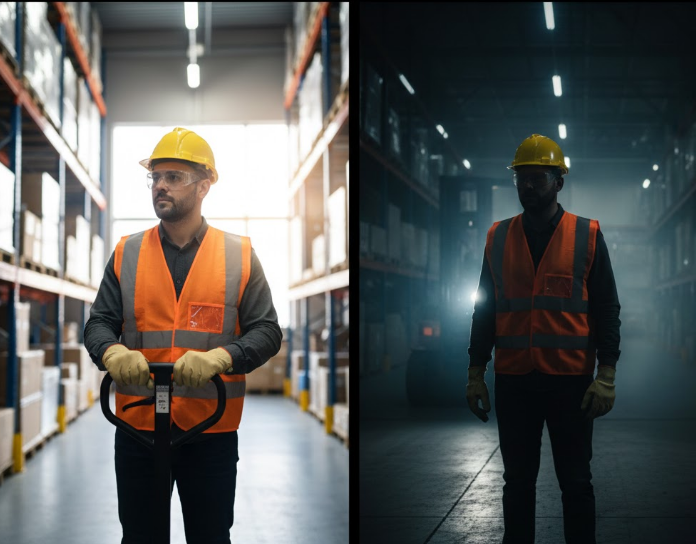 The same set of work safety equipment yielded completely different results during day shifts and night shifts.