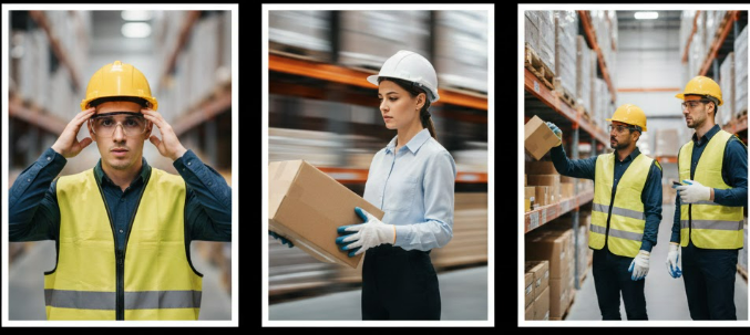 What are the most common misunderstandings about personal protective equipment that people entering a logistics warehouse for the first time have?