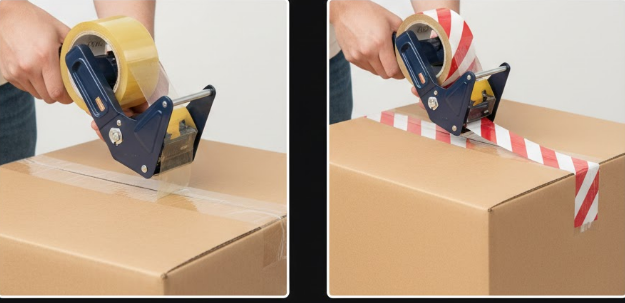 Regular tape vs Deluxe Safety Tape