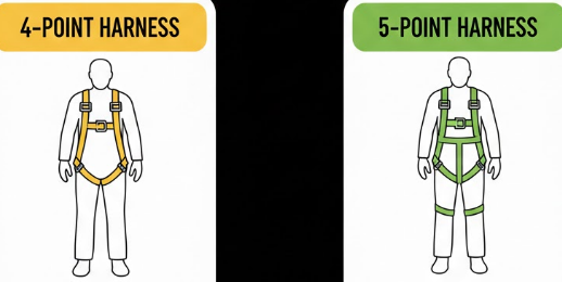 4 Point Harness vs. 5-Point Harness